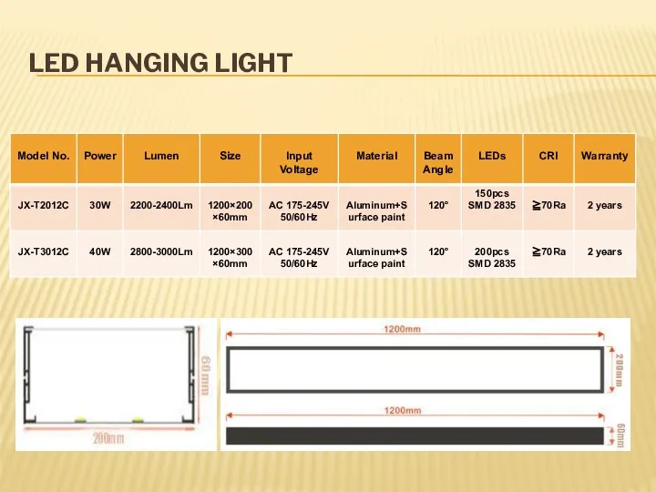 LED HANGING LIGHT