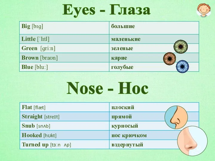 Eyes - Глаза Nose - Нос