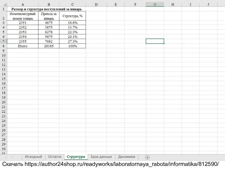 Вариант 10 1. Вызвать Excel. Создать новую рабочую книгу. 2. На Листе