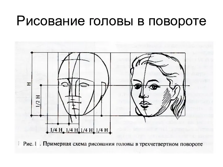 Рисование головы в повороте