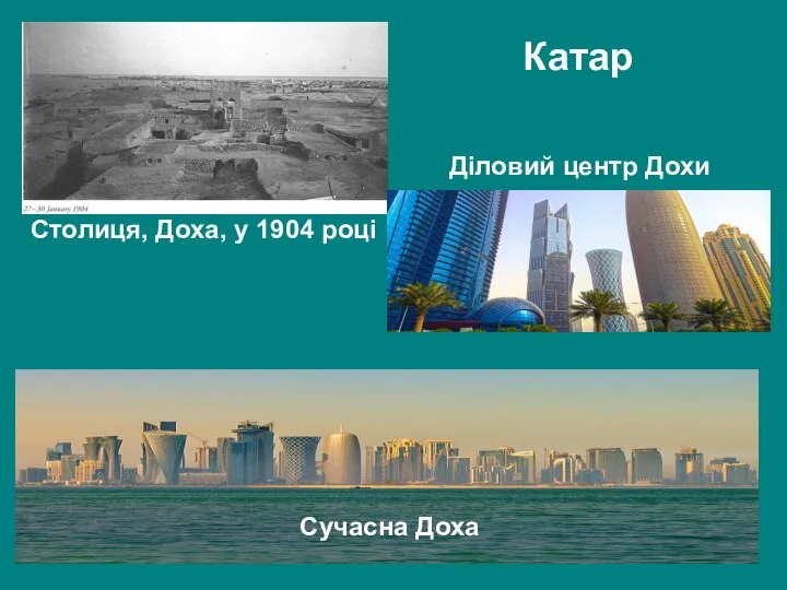 Столиця, Доха, у 1904 році Діловий центр Дохи Катар Сучасна Доха