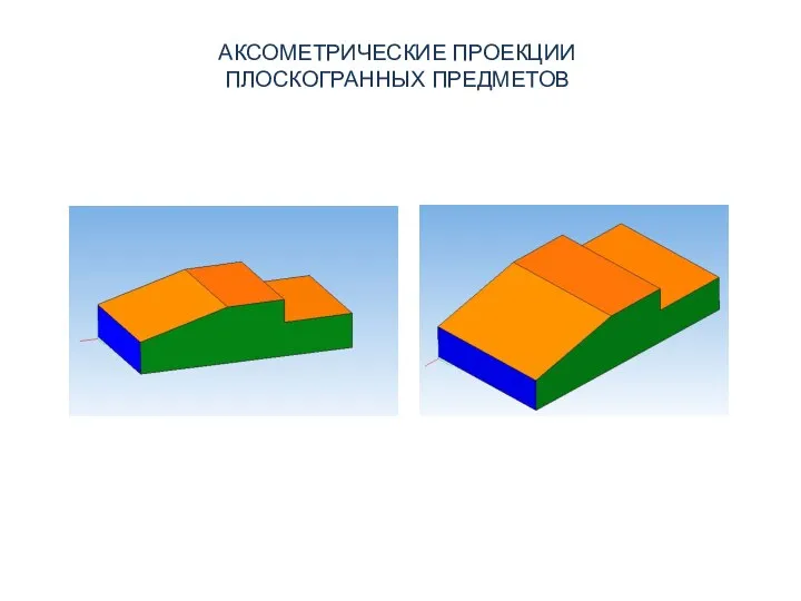 АКСОМЕТРИЧЕСКИЕ ПРОЕКЦИИ ПЛОСКОГРАННЫХ ПРЕДМЕТОВ