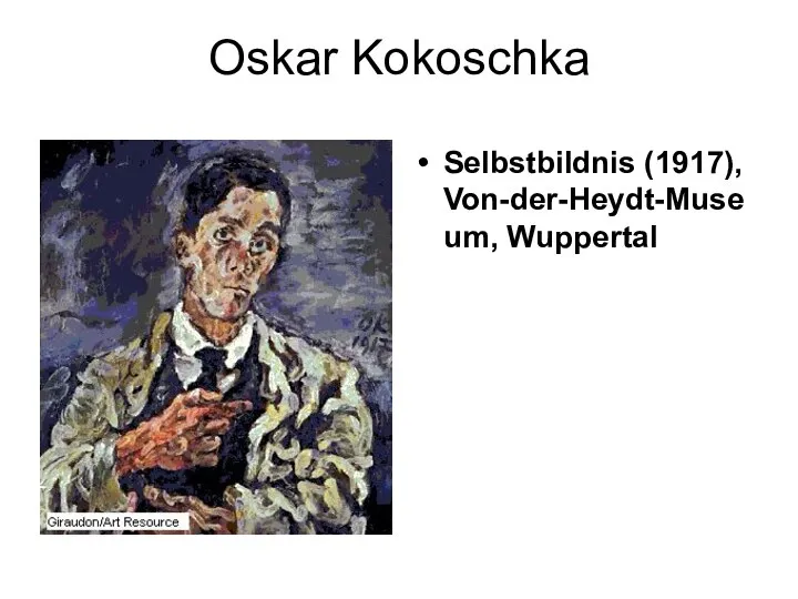 Oskar Kokoschka Selbstbildnis (1917), Von-der-Heydt-Museum, Wuppertal