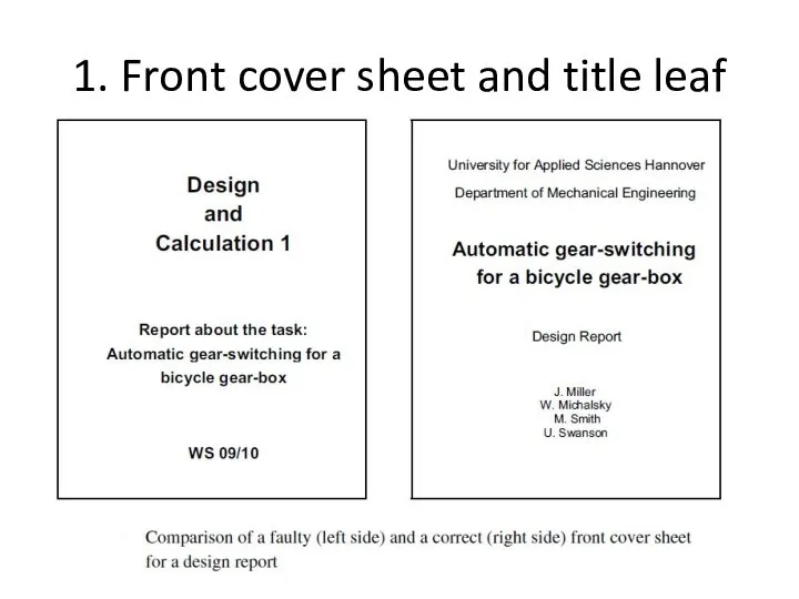 1. Front cover sheet and title leaf