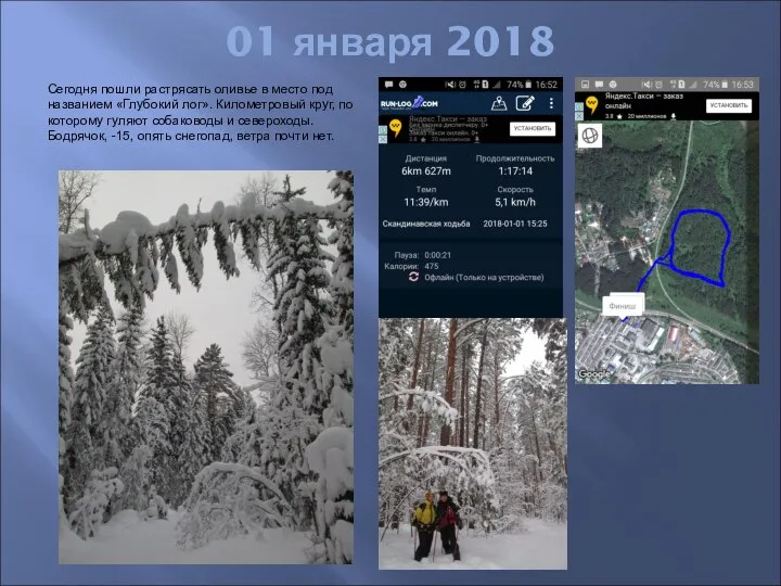 01 января 2018 Сегодня пошли растрясать оливье в место под названием «Глубокий