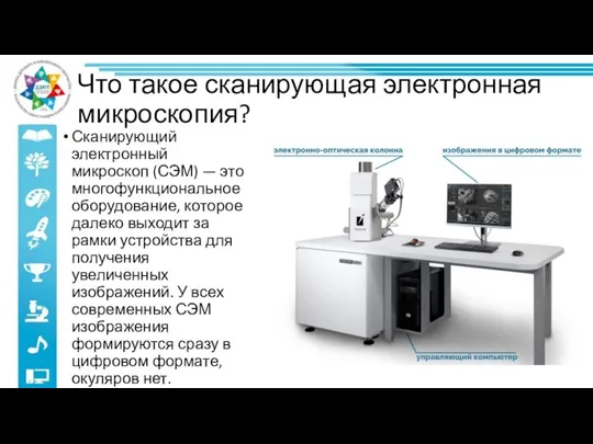 Что такое сканирующая электронная микроскопия? Сканирующий электронный микроскоп (СЭМ) — это многофункциональное