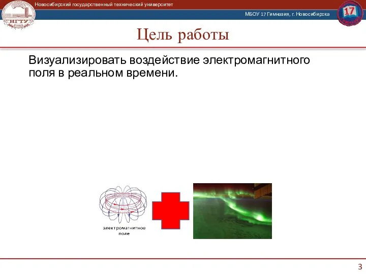 Цель работы Визуализировать воздействие электромагнитного поля в реальном времени.