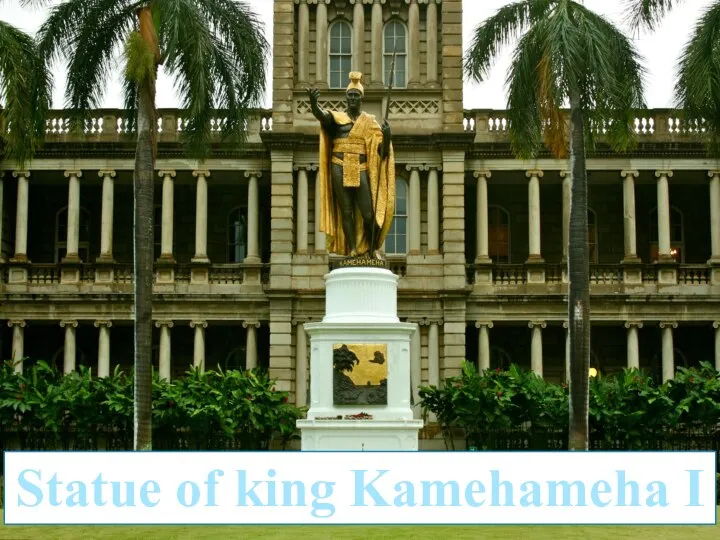 Statue of king Kamehameha I