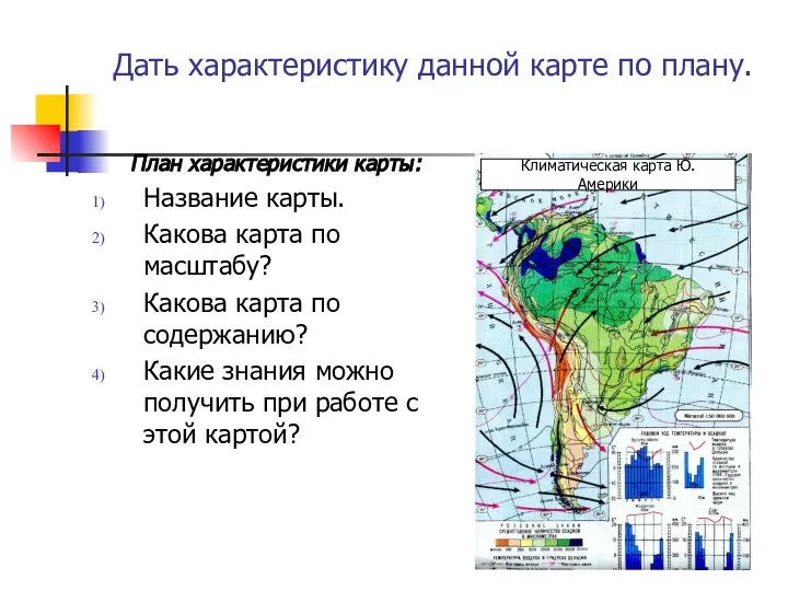 Дать характеристику данной карте по плану. План характеристики карты: Название карты. Какова