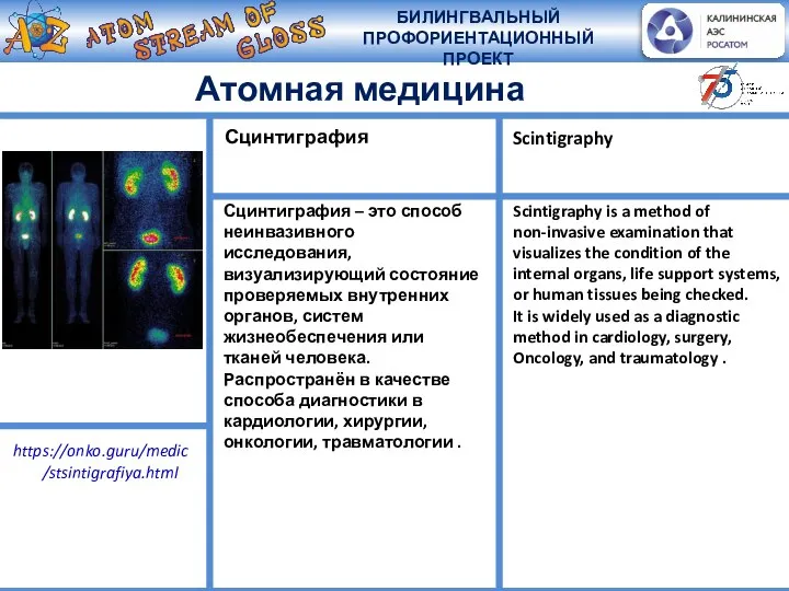 Сцинтиграфия – это способ неинвазивного исследования, визуализирующий состояние проверяемых внутренних органов, систем