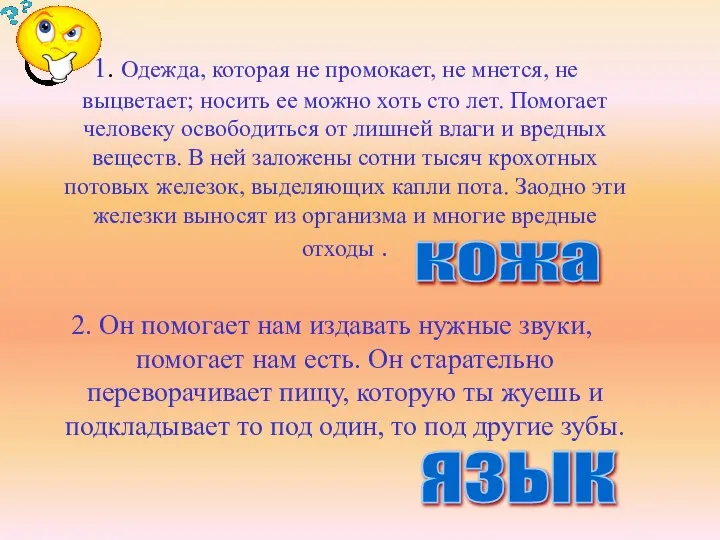 1. Одежда, которая не промокает, не мнется, не выцветает; носить ее можно