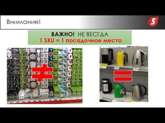 ВАЖНО! НЕ ВЕСГДА 1 SKU = 1 посадочное место Внимание!