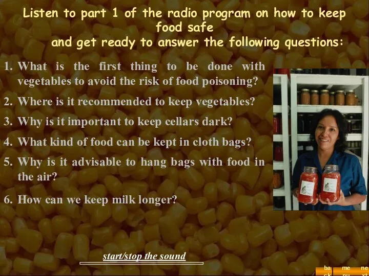 Listen to part 1 of the radio program on how to keep