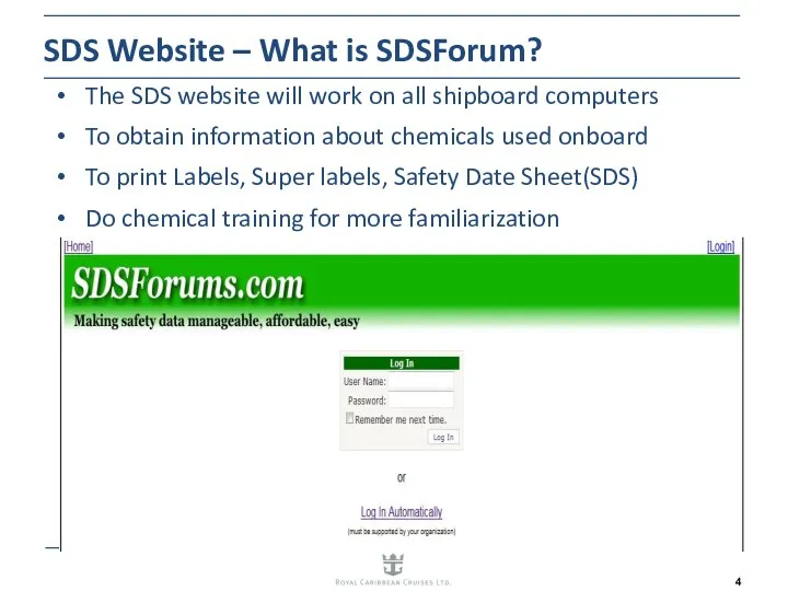 SDS Website – What is SDSForum? The SDS website will work on