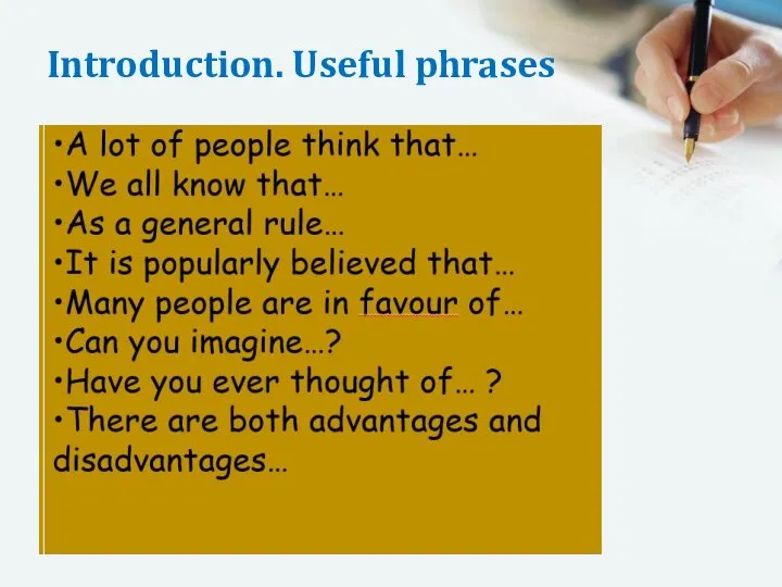 Introduction. Useful phrases