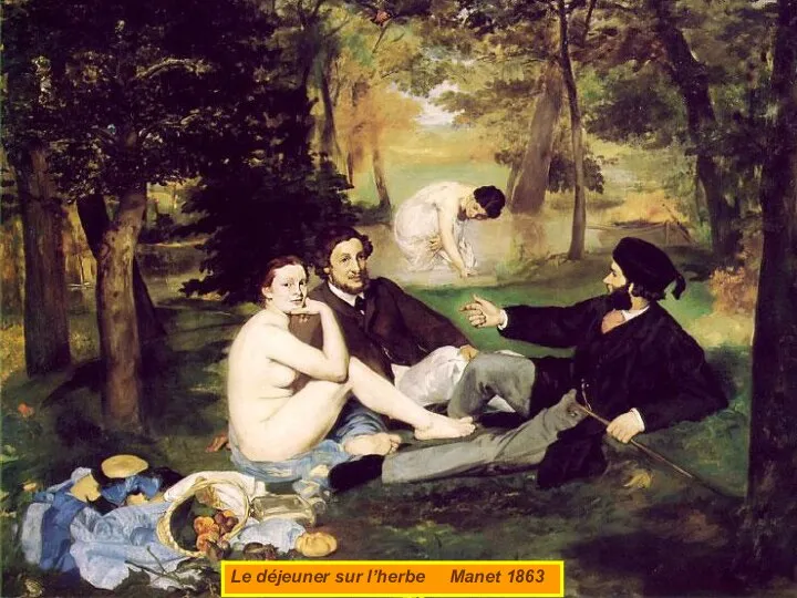 Le déjeuner sur l’herbe Manet 1863