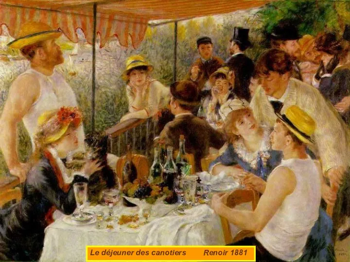 Le déjeuner des canotiers Renoir 1881