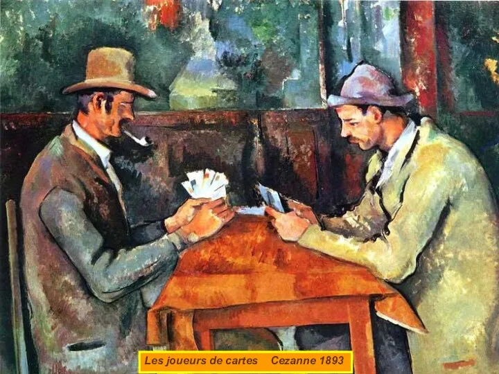 Les joueurs de cartes Cezanne 1893
