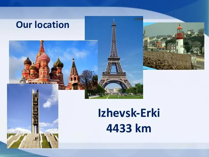 Our location Izhevsk-Erki 4433 km