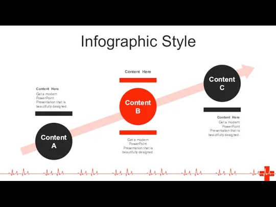 Infographic Style Content A Content C Content B Content Here Get a