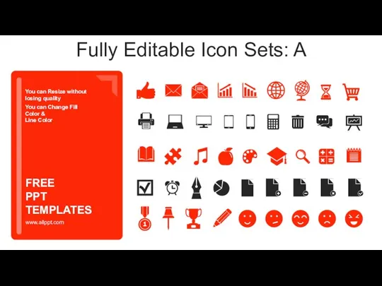 Fully Editable Icon Sets: A