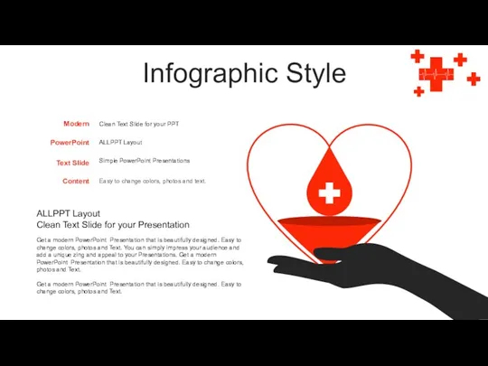 Infographic Style ALLPPT Layout Clean Text Slide for your Presentation Get a