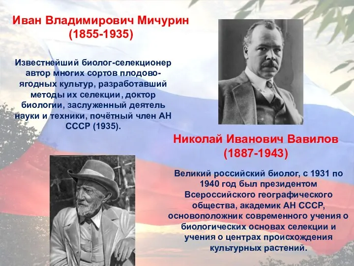 Известнейший биолог-селекционер автор многих сортов плодово-ягодных культур, разработавший методы их селекции, доктор