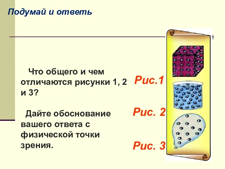 Рис. 3 Рис. 2 Рис.1 Что общего и чем отличаются рисунки 1,