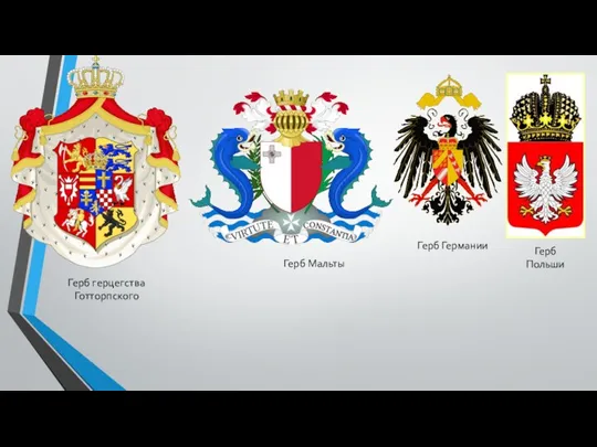 Герб герцегства Готторпского Герб Мальты Герб Германии Герб Польши