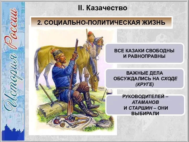 ВСЕ КАЗАКИ СВОБОДНЫ И РАВНОПРАВНЫ ВАЖНЫЕ ДЕЛА ОБСУЖДАЛИСЬ НА СХОДЕ (КРУГЕ) РУКОВОДИТЕЛЕЙ