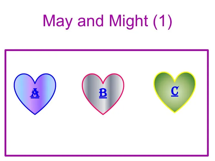 May and Might (1) A B C