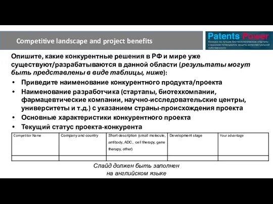 Опишите, какие конкурентные решения в РФ и мире уже существуют/разрабатываются в данной