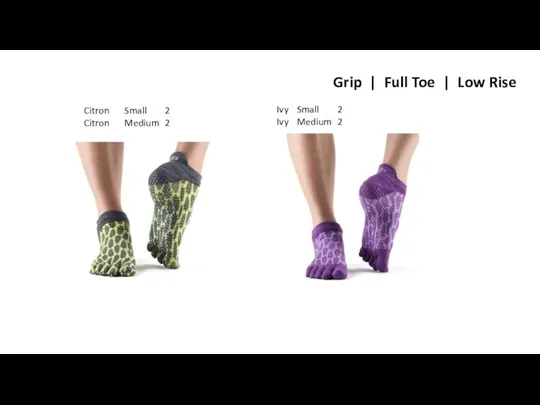 Grip | Full Toe | Low Rise Ivy Small 2 Ivy Medium