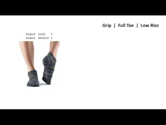 Grip | Full Toe | Low Rise Amped Small 1 Amped Medium 1