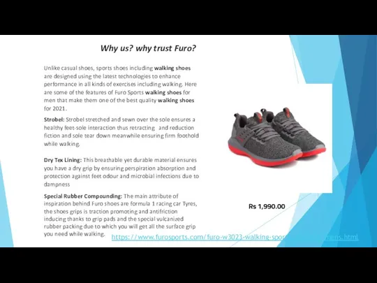 Why us? why trust Furo? Unlike casual shoes, sports shoes including walking