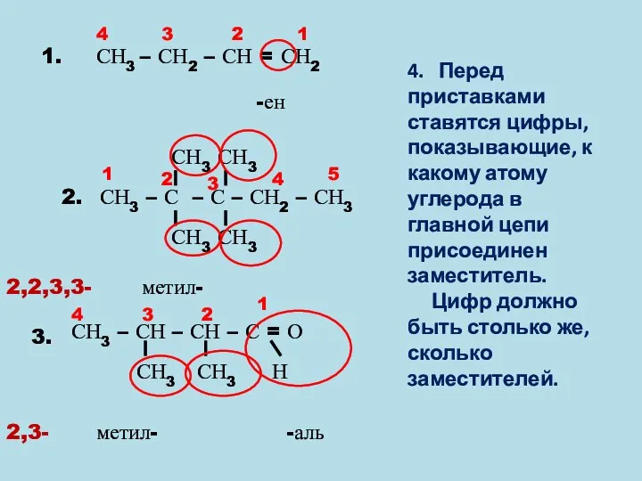 СН3 – СН2 – СН = СН2 1. СН3 – С –