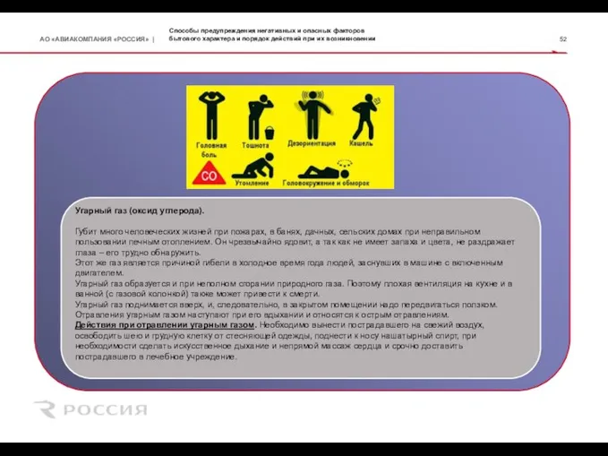 Способы предупреждения негативных и опасных факторов бытового характера и порядок действий при