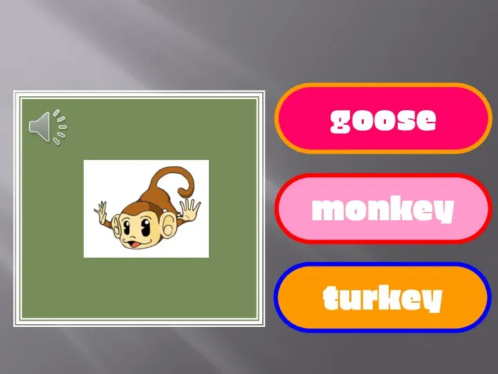 goose monkey turkey