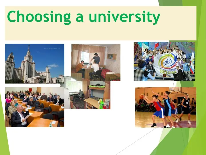 Choosing a university