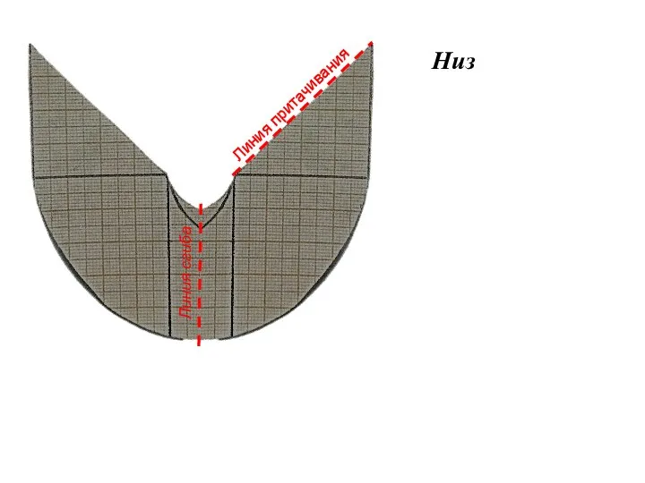 Линия сгиба Линия притачивания Низ