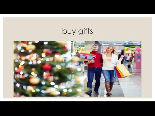 buy gifts