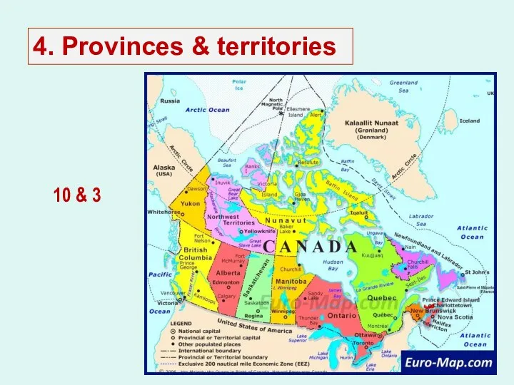 4. Provinces & territories 10 & 3