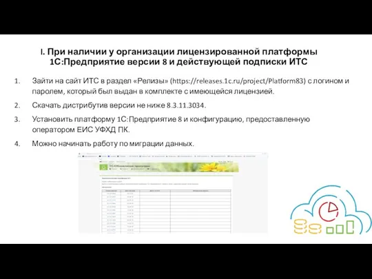 Зайти на сайт ИТС в раздел «Релизы» (https://releases.1c.ru/project/Platform83) с логином и паролем,