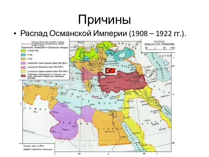 Причины Распад Османской Империи (1908 – 1922 гг.).