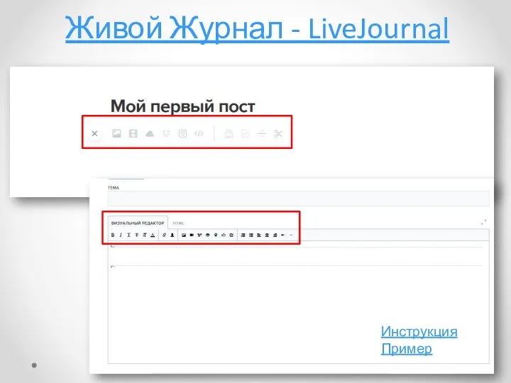 Живой Журнал - LiveJournal Инструкция Пример