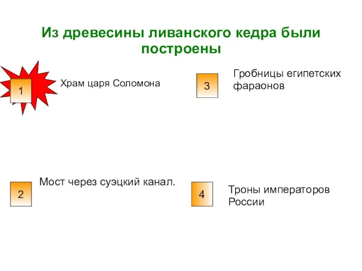 Из древесины ливанского кедра были построены 3 2 4 1 Храм царя