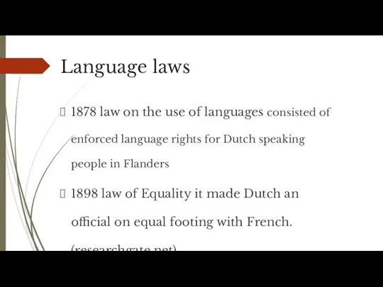 Language laws 1878 law on the use of languages consisted of enforced