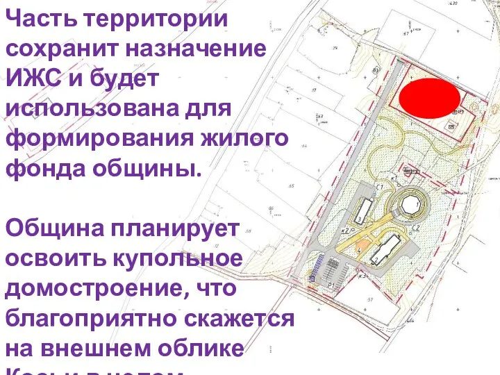 Часть территории сохранит назначение ИЖС и будет использована для формирования жилого фонда