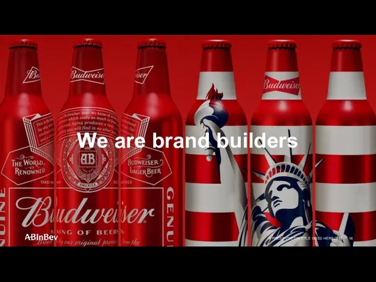 We are brand builders PRESENTATION TITLE GOES HERE 2017