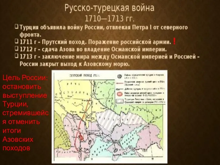 ! Цель России: остановить выступление Турции, стремившейся отменить итоги Азовских походов